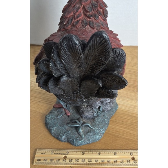 Vintage Character Collection Red/black Rooster Decor Farmhouse - Picture 3 of 11